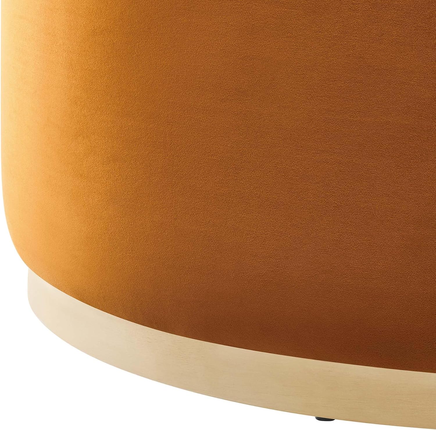 Modway Large 38' Round Performance Velvet Upholstered Upholstered Ottoman