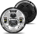 HWSTAR New Upgraded 1000% Bright Anti-glare 7 Inch Led Headlights Round Compatible with Jeep Wrangler JK JKU TJ LJ toyota Austin buick MG Nissan Subaru volvo Honda etc DOT H6024 Hi/Low Sealed Beam