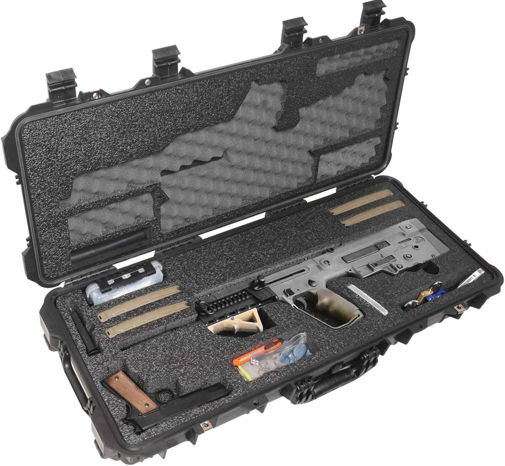 Case Club Case fits IWI Tavor in Pre-Cut Waterproof Rifle Case with Accessory Box & Silica Gel to Help Prevent Gun Rust (Gen 2)