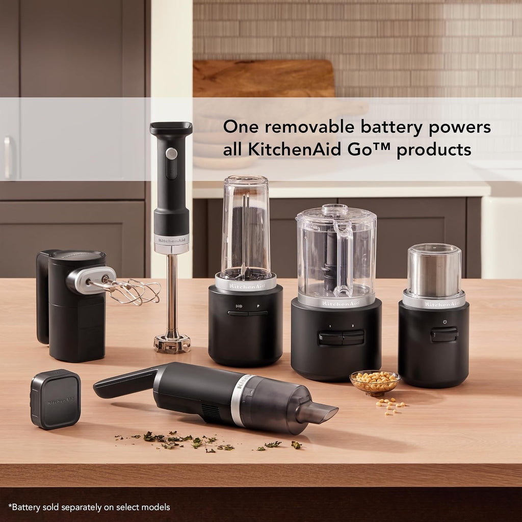 KitchenAid Go™ Cordless Personal Blender - battery included, KSBR256, Black Matte
