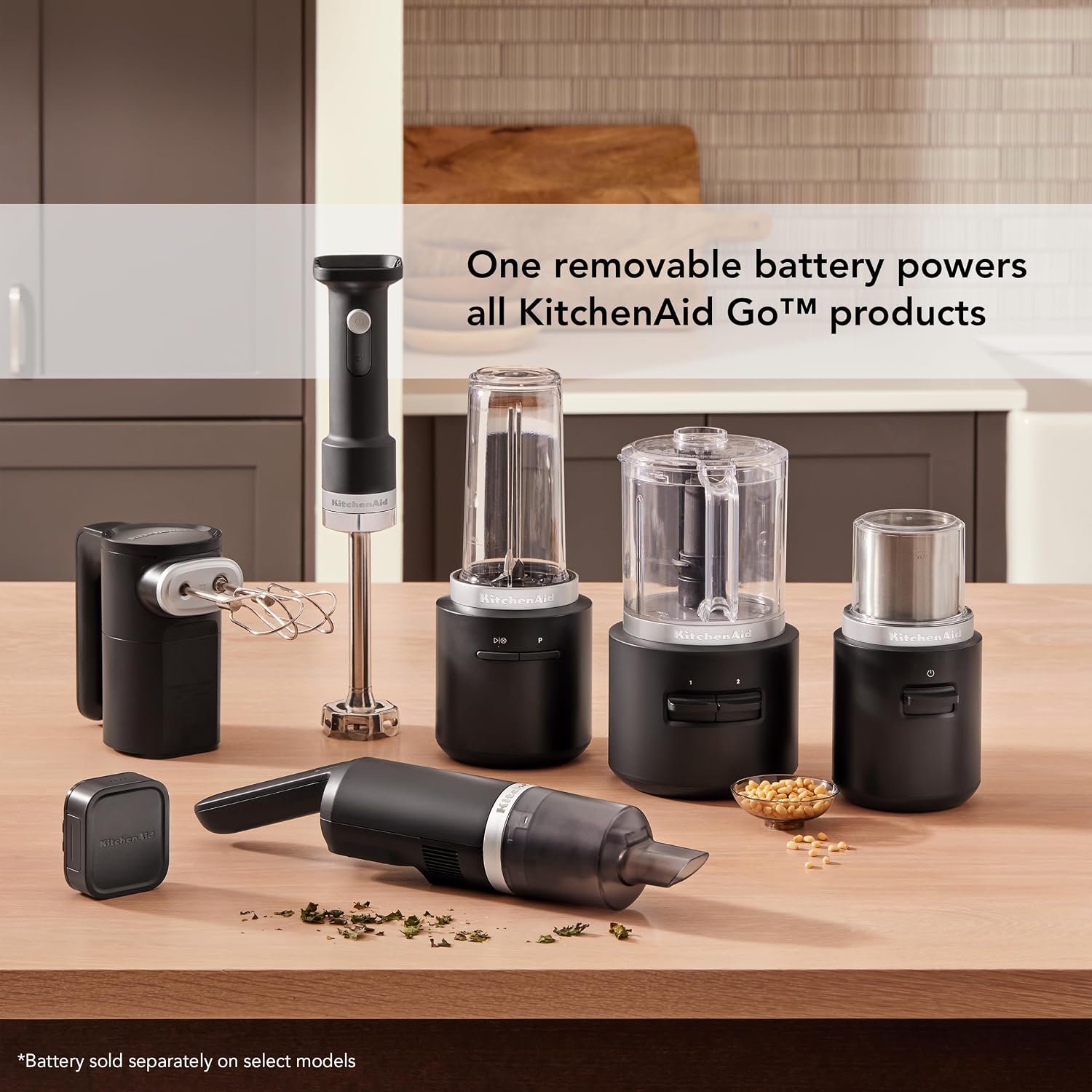 KitchenAid Go™ Cordless Personal Blender - battery included, KSBR256, Black Matte