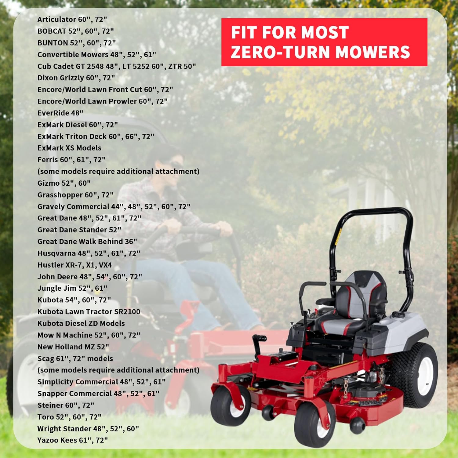 ACS6000ULS Mower Chute Blocker Compatible with Ferris, Exmark, Gravely, Hustler and Toro Mowers, Kubota, and Most Zero Turn Mowers Advanced Chute System #088-6003-00, 088600300