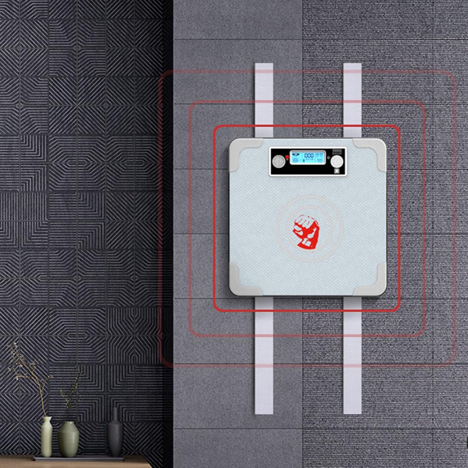 Boxing Machine Boxing Punch Force Tester, Home Wall-Mounted Punch Wall Pad Target, LCD Display The Number of Strikes with Light and Music