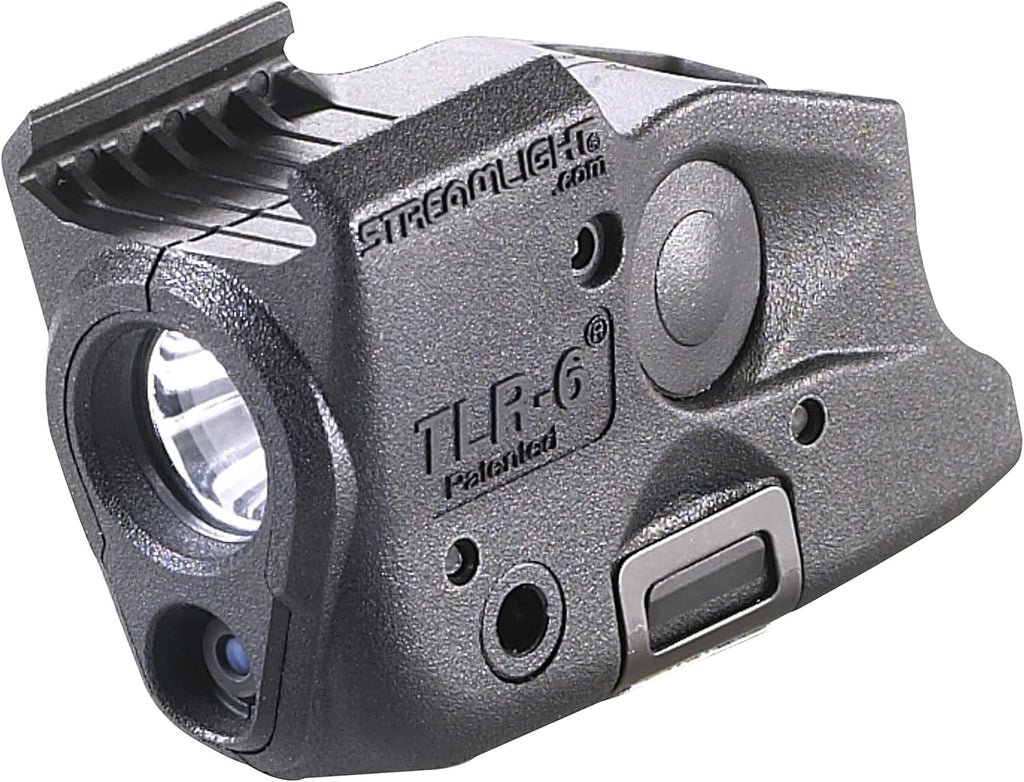 Streamlight 69290 TLR-6 100-Lumen Tactical Weapon Light with Integrated Red Aiming Laser Designed Exclusively and Solely for Select Glock Railed Handguns, Black