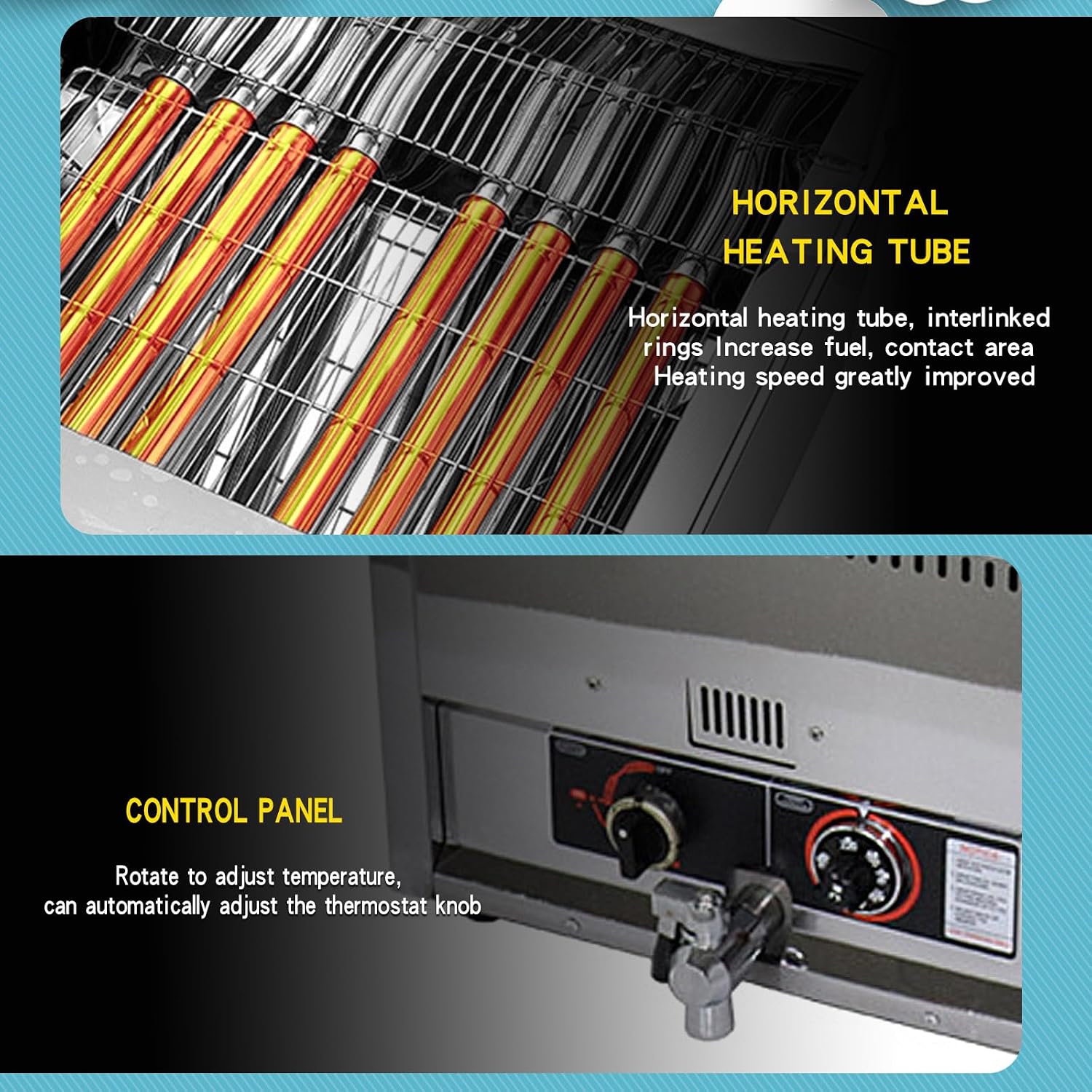 Kolice Commercial Natural Gas Heating Donuts Frying Machine Donuts Maker Doughnut Frying Making Machine with 3 Different Molds, Chicken Legs/Popcorn Chicken Fryer