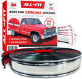 All-Fit Automotive Replacement SB - Square Body Side Molding (2.25') – OEM Grade Chrome Trim fits 1973–1987 Chevy C10 Trucks, GMC Pickup & Suburban – Easy to Install Truck Accessories (26 Ft)