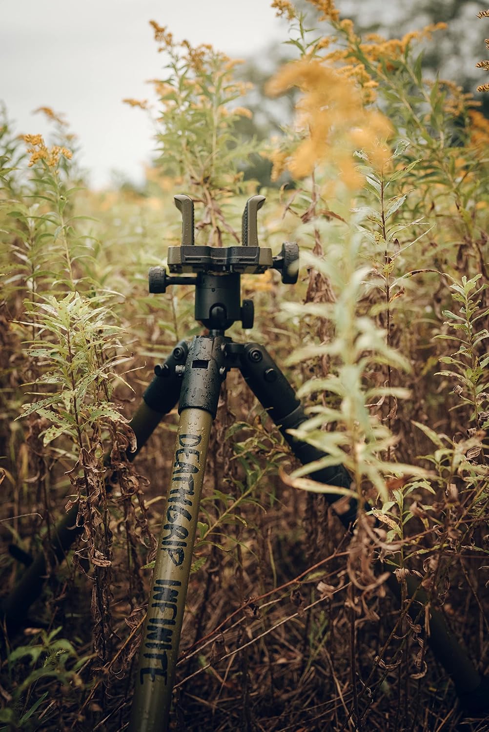 BOG DeathGrip Aluminum Tripod with Durable Frame, Lightweight, Stable Design, Bubble Level, Adjustable Legs, Shooting Rest, and Hands-Free Operation for Hunting, Shooting, and Outdoors