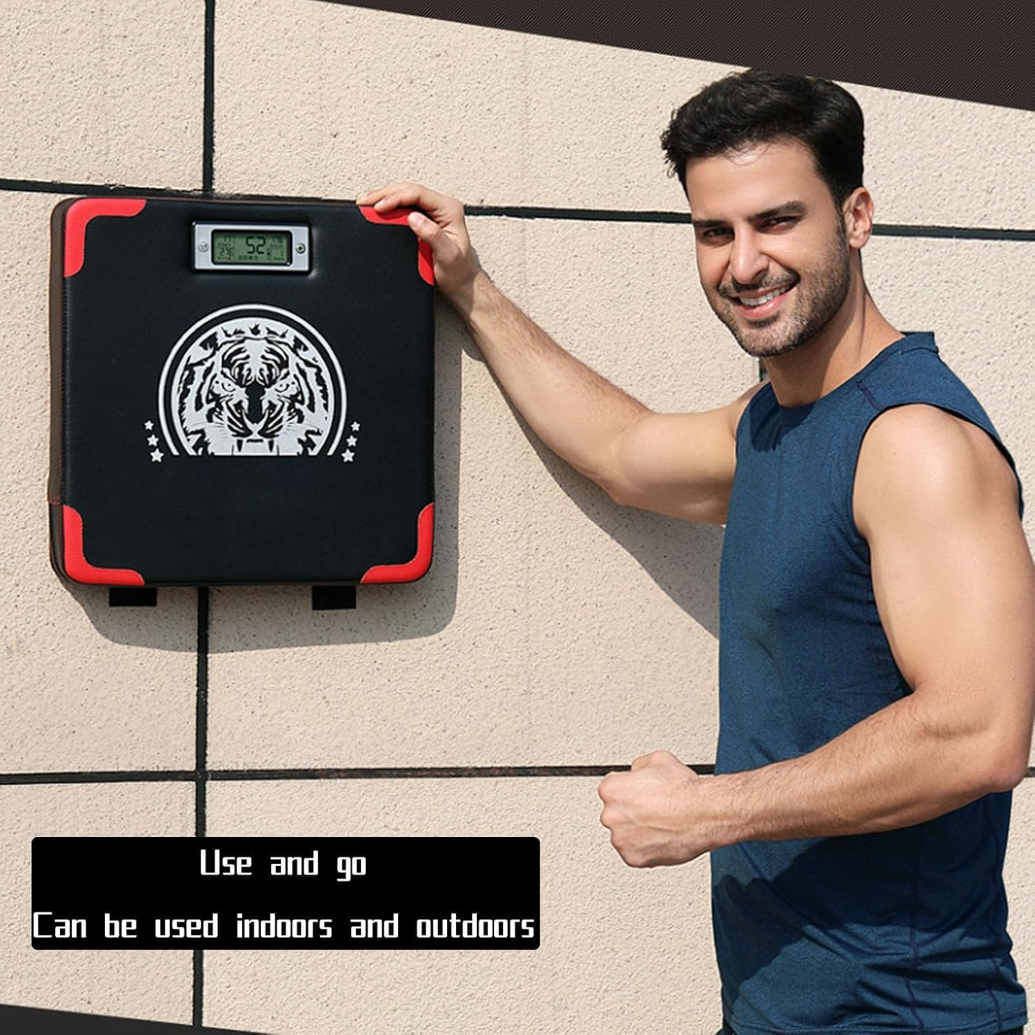 Boxing Force Testing Machine, Punch Force Tester, Target Boxing Mat, with LED Display Counter, for Kids, Adults, Home Workout