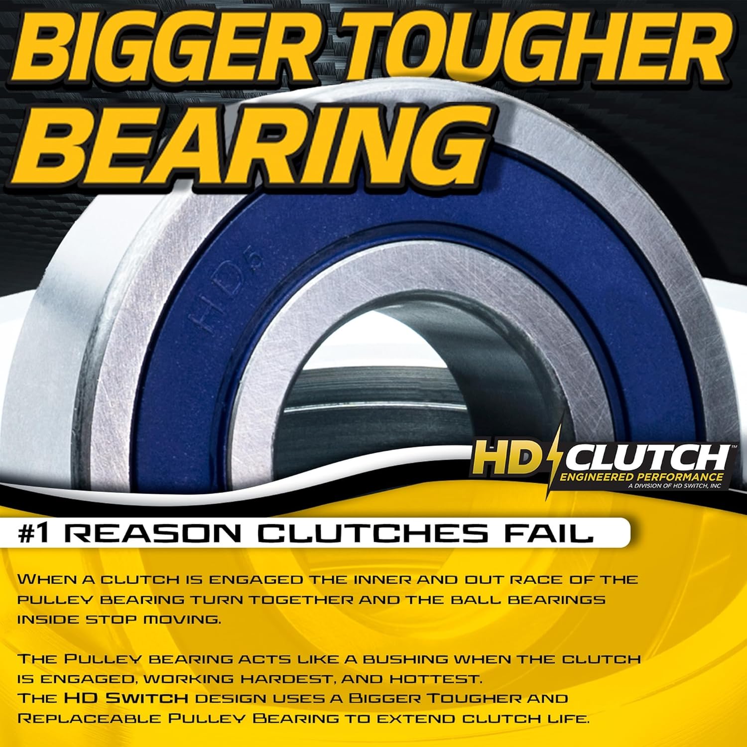 Hi-Torque 150ftlb (OEM 105) BIGBearing PTO Clutch Upgrade for John Deere AM141536 AM136787 X300 X300R X304 X305R X310 X320 X324 X340 X360 X500 X520 X530 X534 X540 X590 AM134397 Tractor Mower