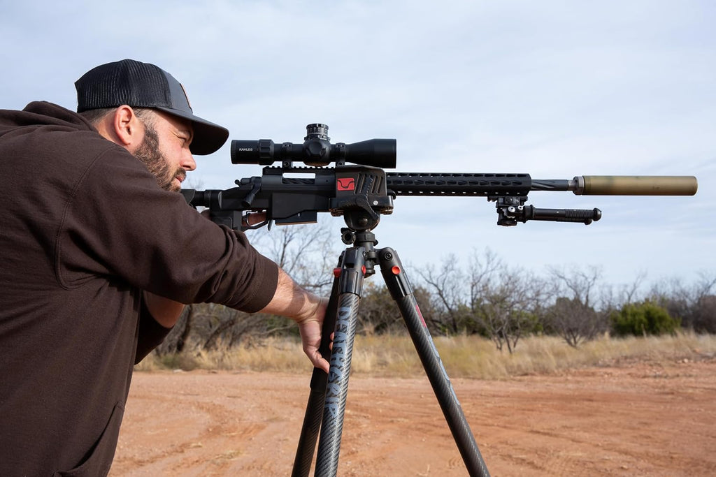 BOG DeathGrip Aluminum Tripod with Durable Frame, Lightweight, Stable Design, Bubble Level, Adjustable Legs, Shooting Rest, and Hands-Free Operation for Hunting, Shooting, and Outdoors