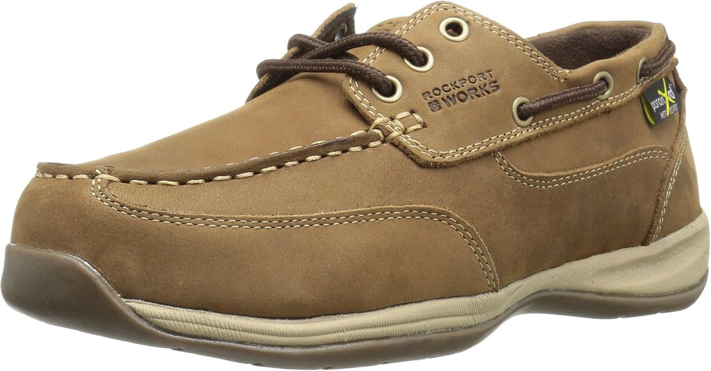 Rockport Work Men's Sailing Club RK6734 Industrial & Construction Shoe, Brown, 13 M US