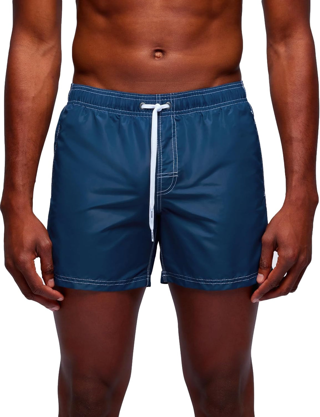 SUNDEK Mens Elastic Waist Boardshort, Swim Trunks 14' Length 5' Inseam