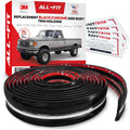 All-Fit Automotive Replacement Old Style Body Side Molding (3') – OEM Grade Black/Chrome Trim for 1987-1991 Brick Nose Ford F150, F250, F350 & Bronco – Easy to Install Truck Accessories (26 Ft)