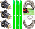 60 Inch Mower Deck Rebuild Kit - Fits Bad Boy CZT ZT Elite ZT Elite Limited Pup Pup Lightning Maverick 60' Deck, 3Spindles (037-6015-50) 3Blades (038-6060-00) 1Belt (041-1650-00)