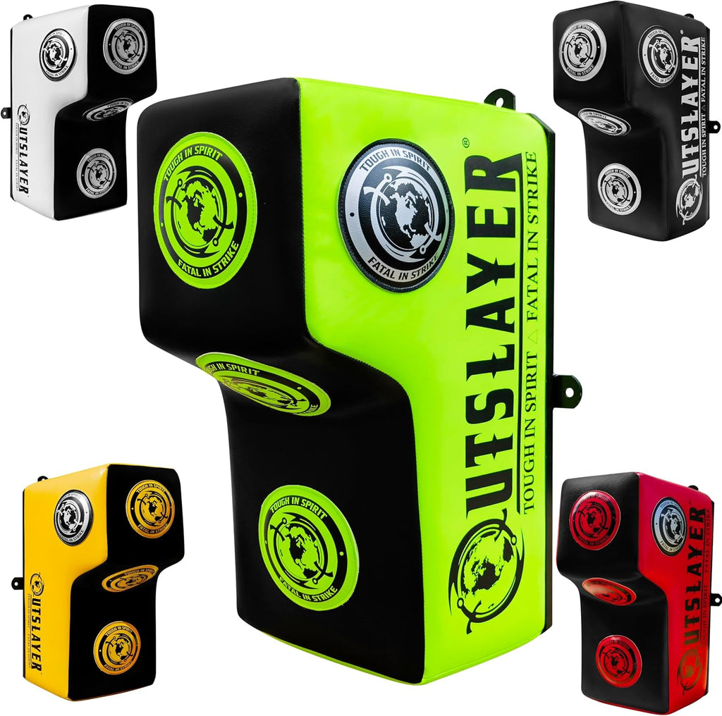 Outslayer Wall Mount Punching Bag - Space-Saving Boxing Training Equipment for Hooks, Uppercuts, Straight Combinations - High Density Foam, Wall Mounted Uppercut Boxing Bag