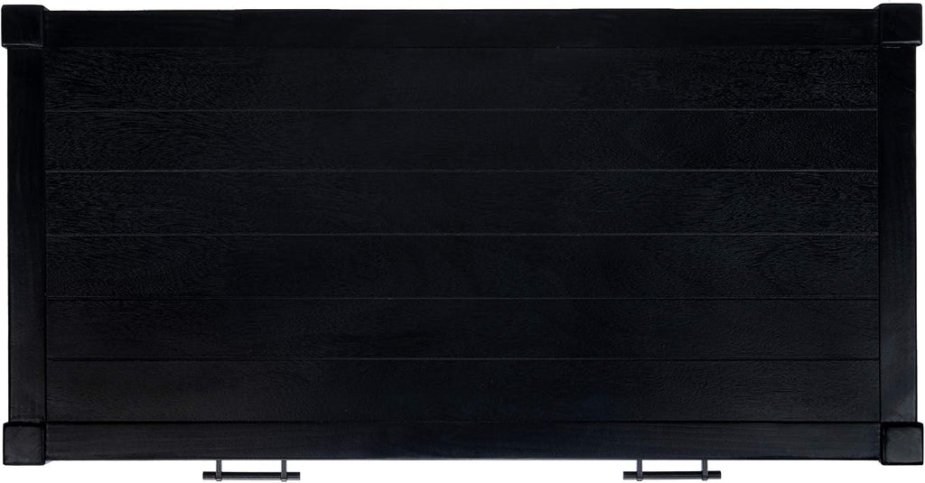 Safavieh Home Collection Filbert Black 2-Drawer Bottom Shelf Coffee Table COF5703B