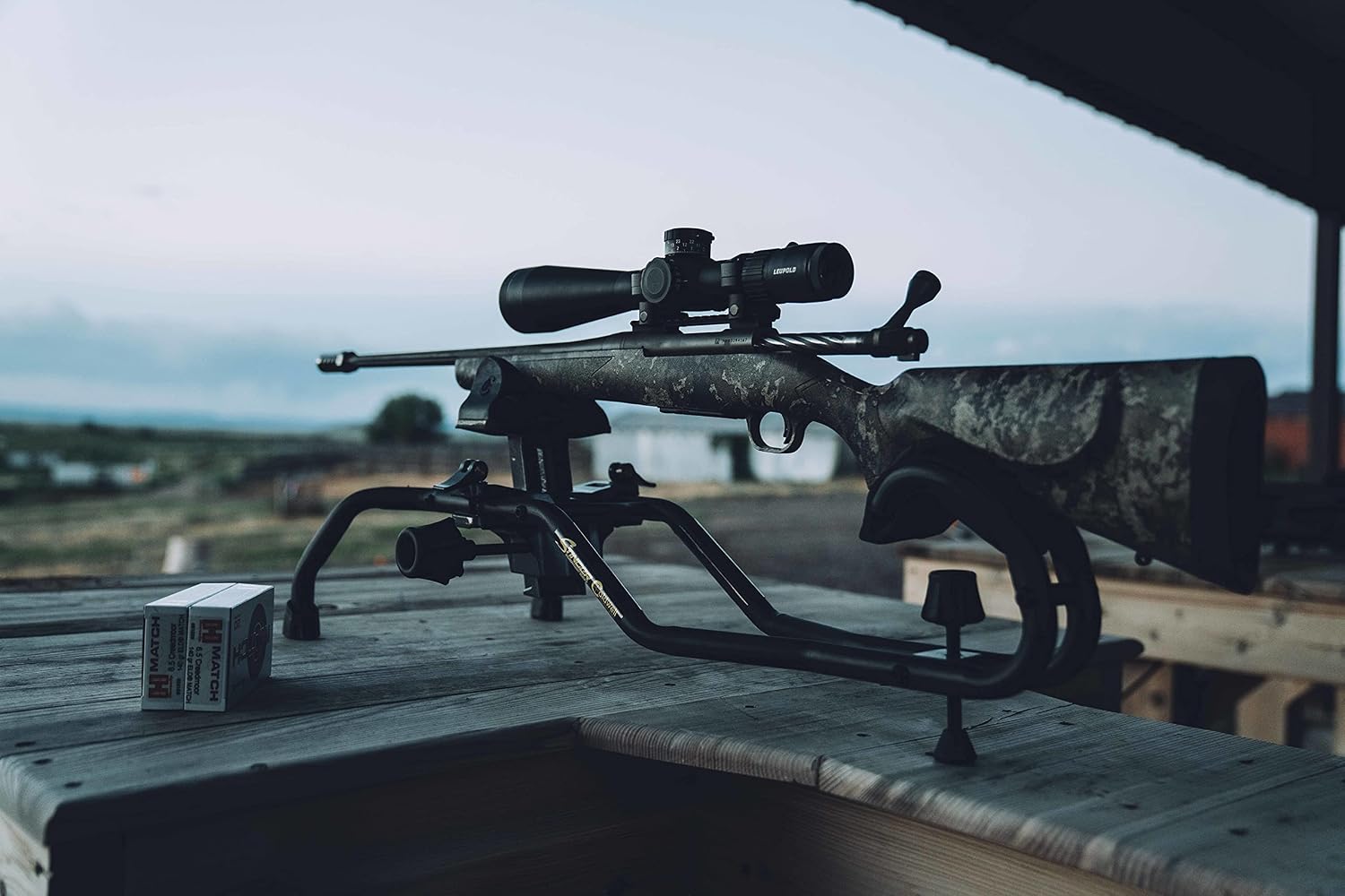 Caldwell Stinger Adjustable Ambidextrous Rifle Shooting Rest with Lightweight Design for Rifle Shooting, Stability, Sight in