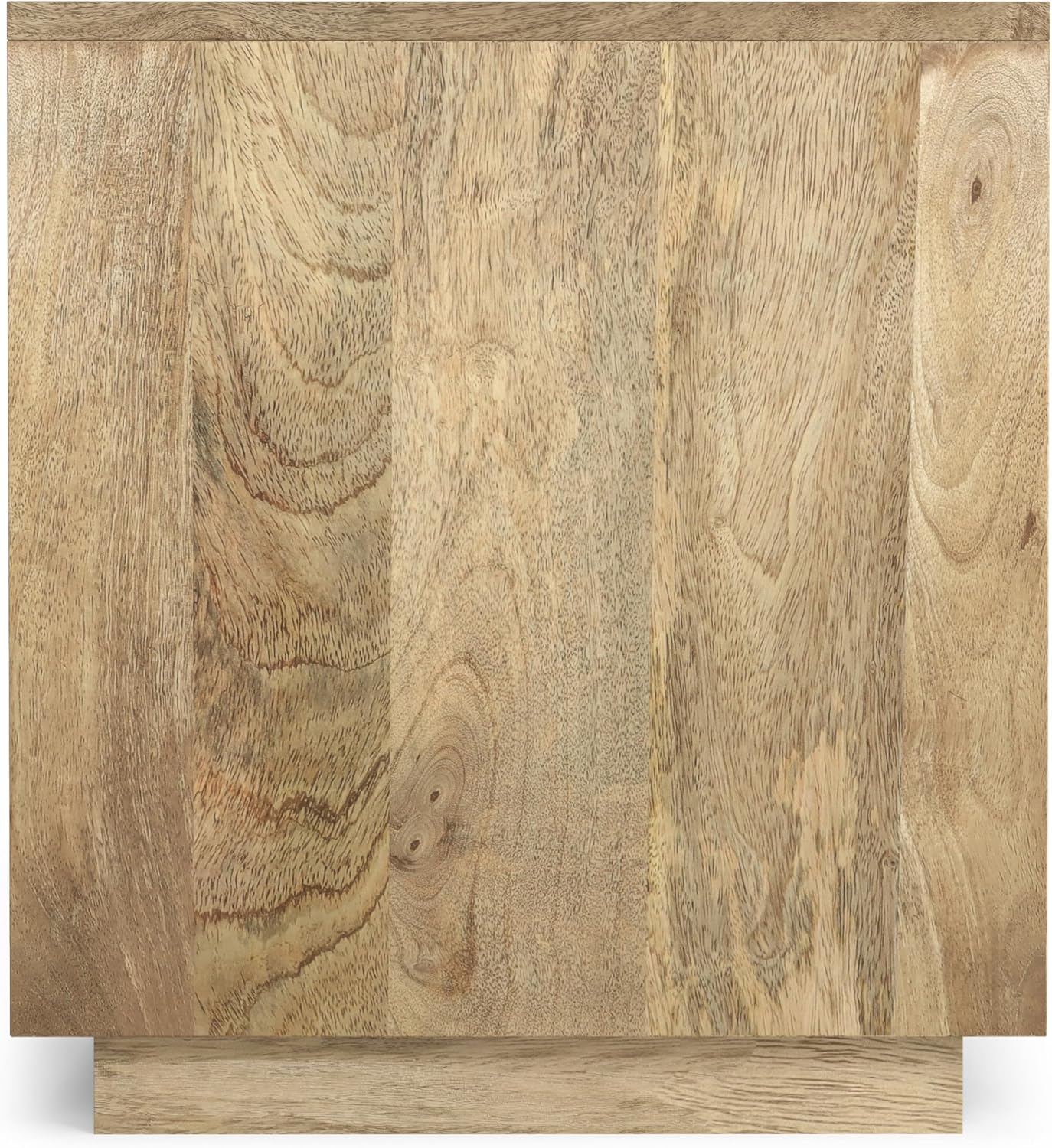 SIMPLIHOME Lockhart End Table - 20 inch Wide Solid Mango Wood Square Accent Table with Streamlined Silhouette in Natural, Contemporary Nightstand or Lamp Stand for Living Room or Bedroom, Assembled