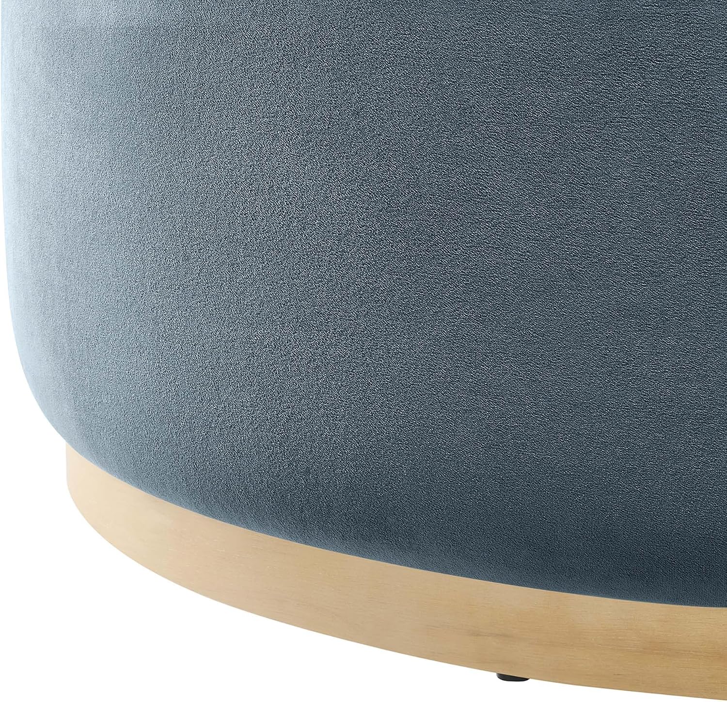 Modway Large 38' Round Performance Velvet Upholstered Upholstered Ottoman