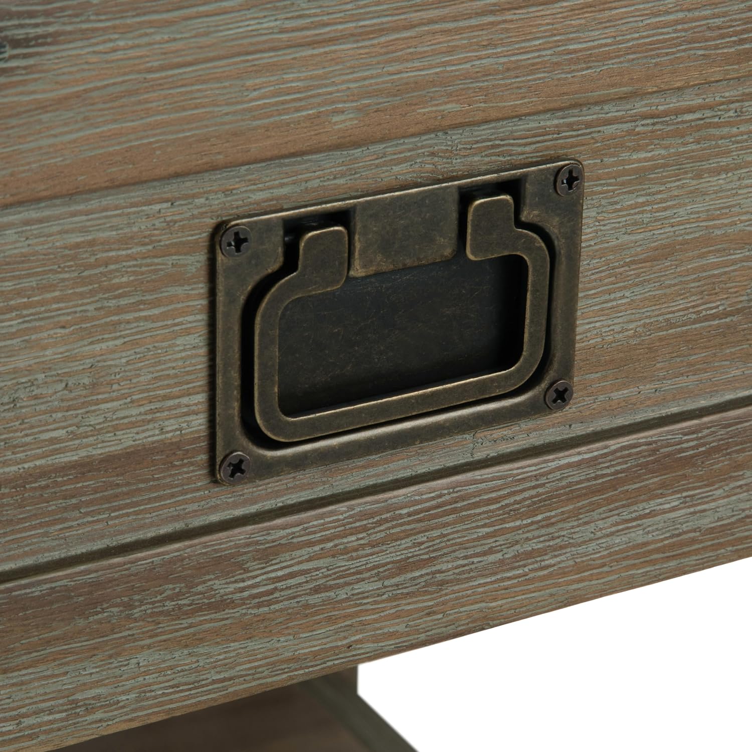 SIMPLIHOME Monroe End Table - 22 inch Wide Solid Acacia Wood Side Table in Distressed Grey, Rustic Contemporary Accent Table for Living Room or Bedroom with Drawer and Shelf