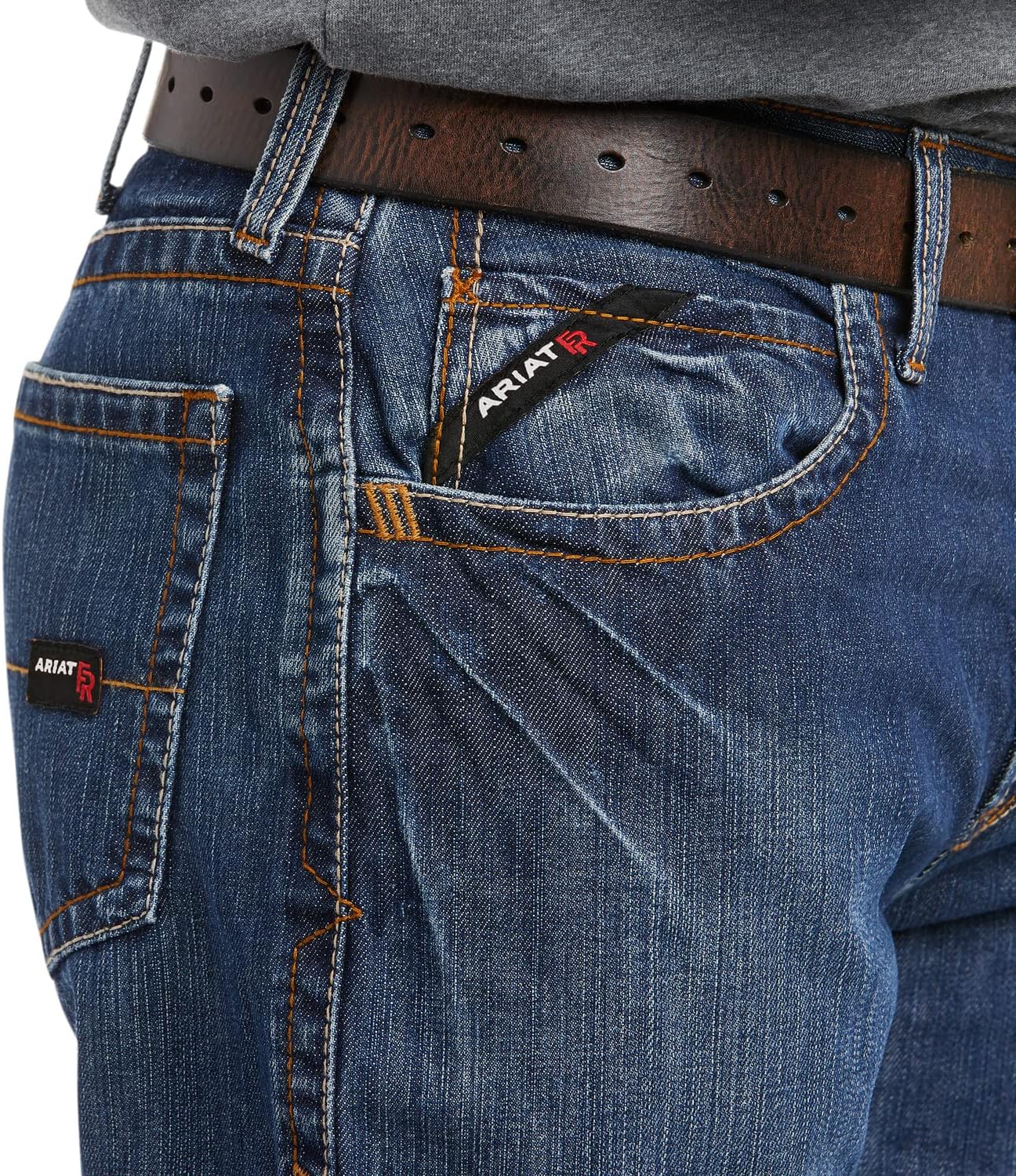 ARIAT Work FR M3 Basic Stackable Straight Leg Jeans in Flint