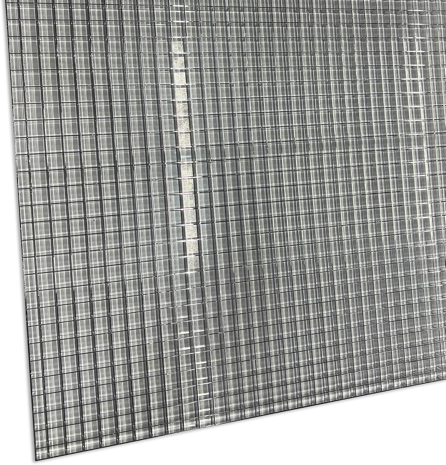KASTLITE para-Lite 5 Parabolic Louver Ceiling Light Cover - Visual Comfort Overhead Lamp Diffuser | 23-11/16'x 47-11/16' | 3/4' X 3/4' X 3/8' Cell Size | Silver Polystyrene Shades, Grid-Style, 3-Pk