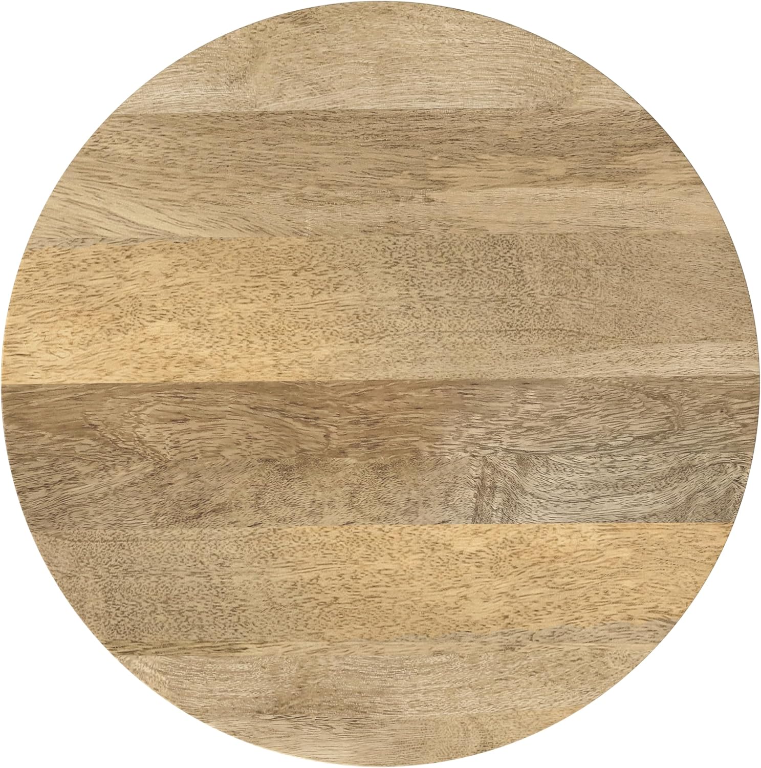 SIMPLIHOME Demy Side Table - 20 inch Wide Solid Mango Wood and Metal Tall Round End Table in Natural and Black, Industrial Accent Table for Living Room or Entryway with Slatted Base, Assembled