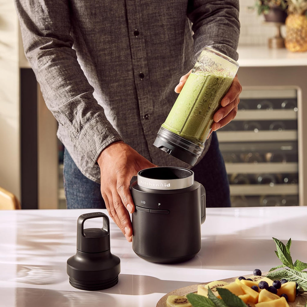KitchenAid Go™ Cordless Personal Blender - battery included, KSBR256, Black Matte
