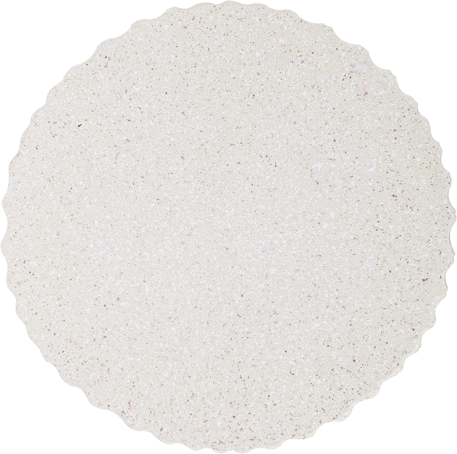 JONATHAN Y TBL1102B Louisa 19' Modern Art Deco Tambour Indoor/Outdoor Accent Table Art Deco, Minimalist, Contemporary, Bohemian, Mid-Century, Patio, Garden, Bathroom,Living Room, Cream Terrazzo Finish