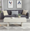 Roundhill Furniture Athens Modern Accent Coffee Table, Off-White