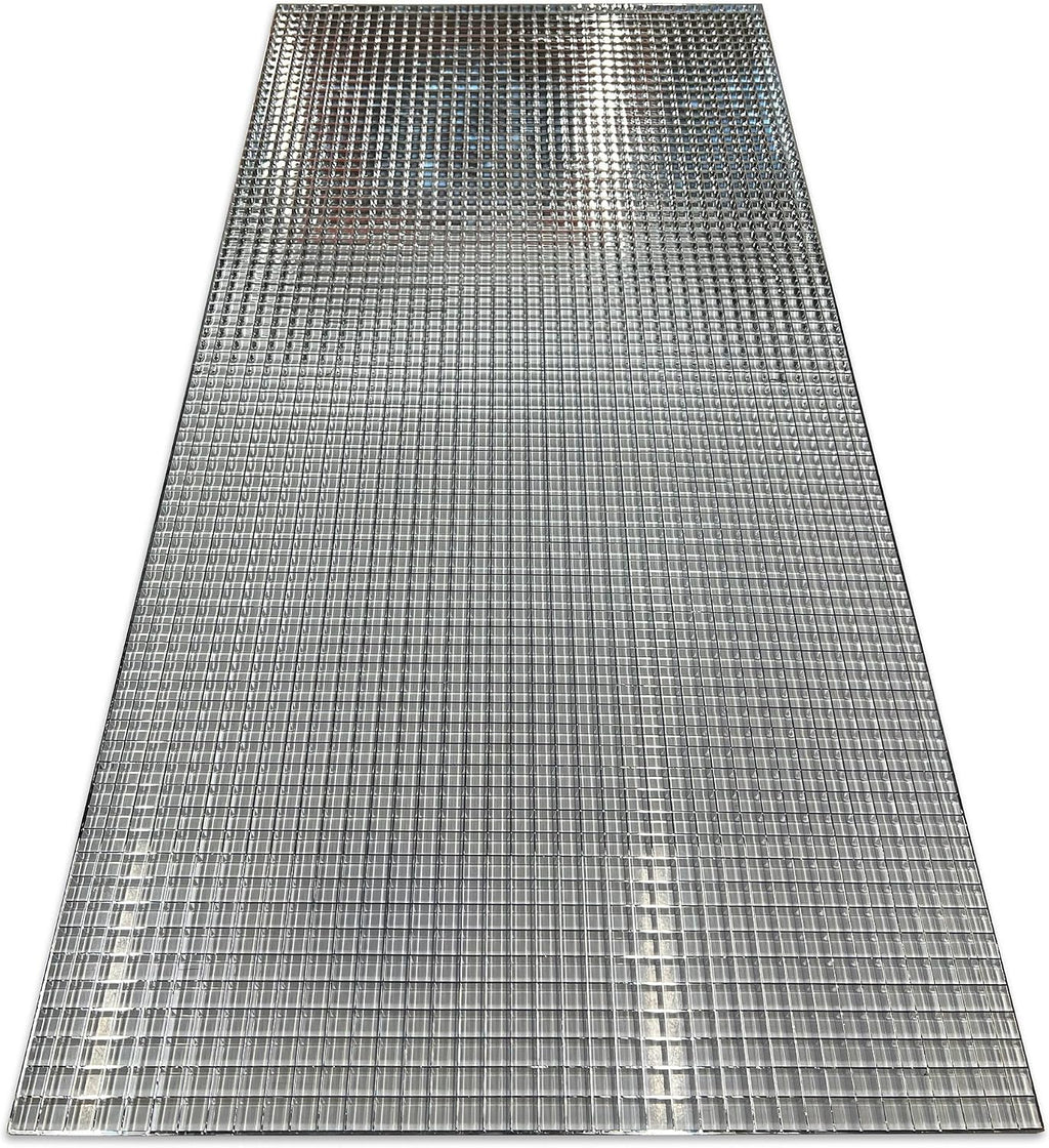 KASTLITE para-Lite 5 Parabolic Louver Ceiling Light Cover - Visual Comfort Overhead Lamp Diffuser | 23-11/16'x 47-11/16' | 3/4' X 3/4' X 3/8' Cell Size | Silver Polystyrene Shades, Grid-Style, 3-Pk