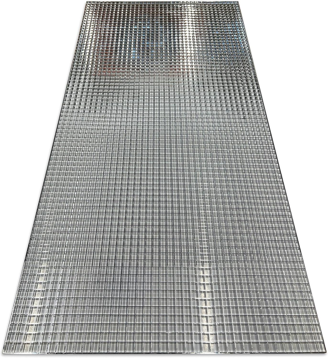 KASTLITE para-Lite 5 Parabolic Louver Ceiling Light Cover - Visual Comfort Overhead Lamp Diffuser | 23-11/16'x 47-11/16' | 3/4' X 3/4' X 3/8' Cell Size | Silver Polystyrene Shades, Grid-Style, 3-Pk