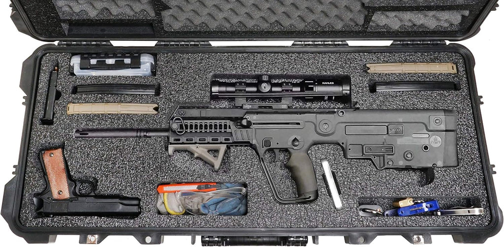 Case Club Case fits IWI Tavor in Pre-Cut Waterproof Rifle Case with Accessory Box & Silica Gel to Help Prevent Gun Rust (Gen 2)
