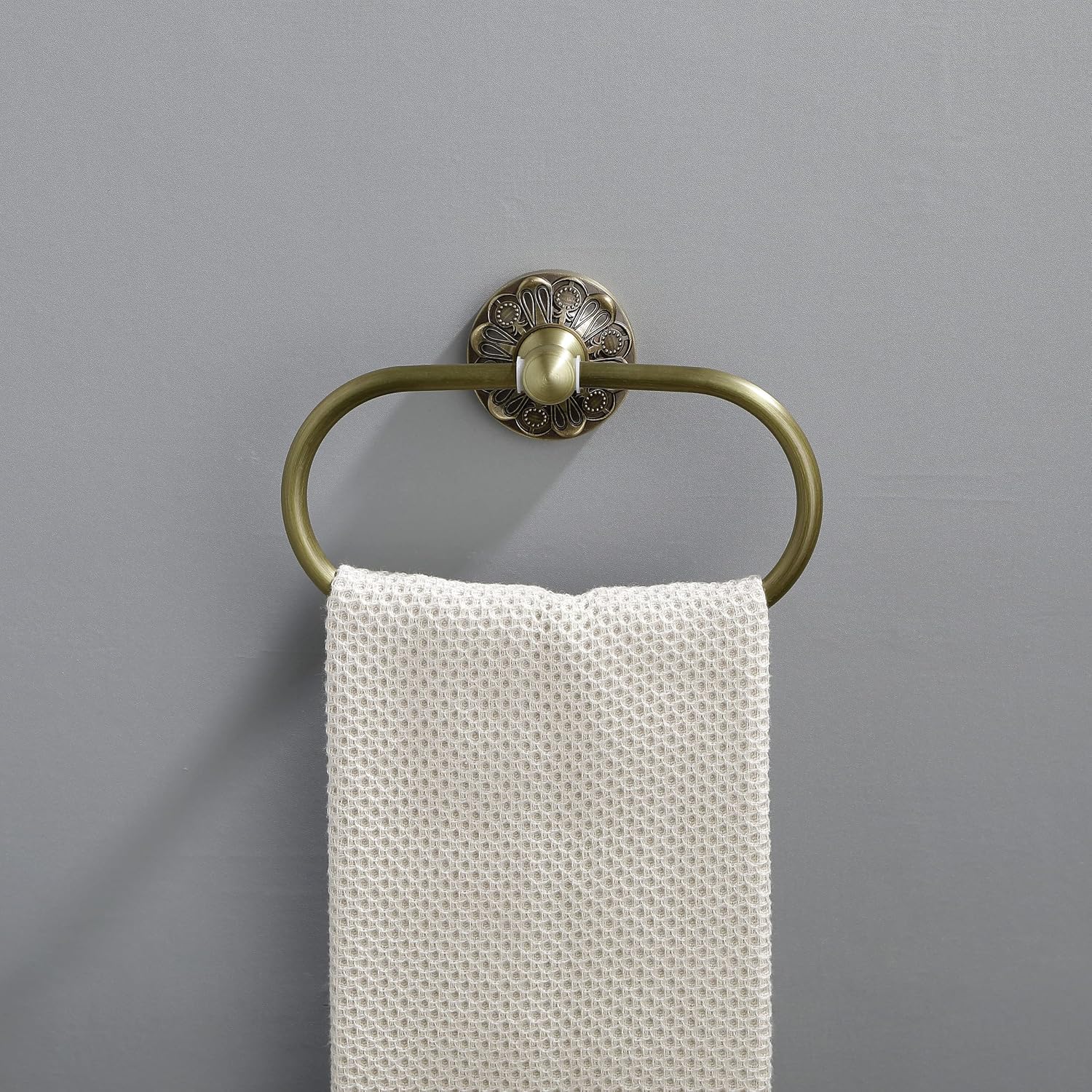 24 Inch Towel Rack + Towel Ring, Brass Bathroom Accessories Set