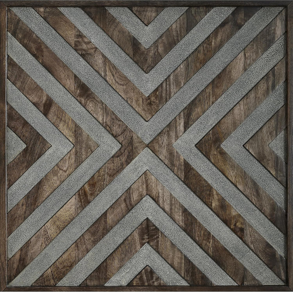 Signature Design by Ashley Dreggan Casual End Table with Diamond Pattern, Dark Brown