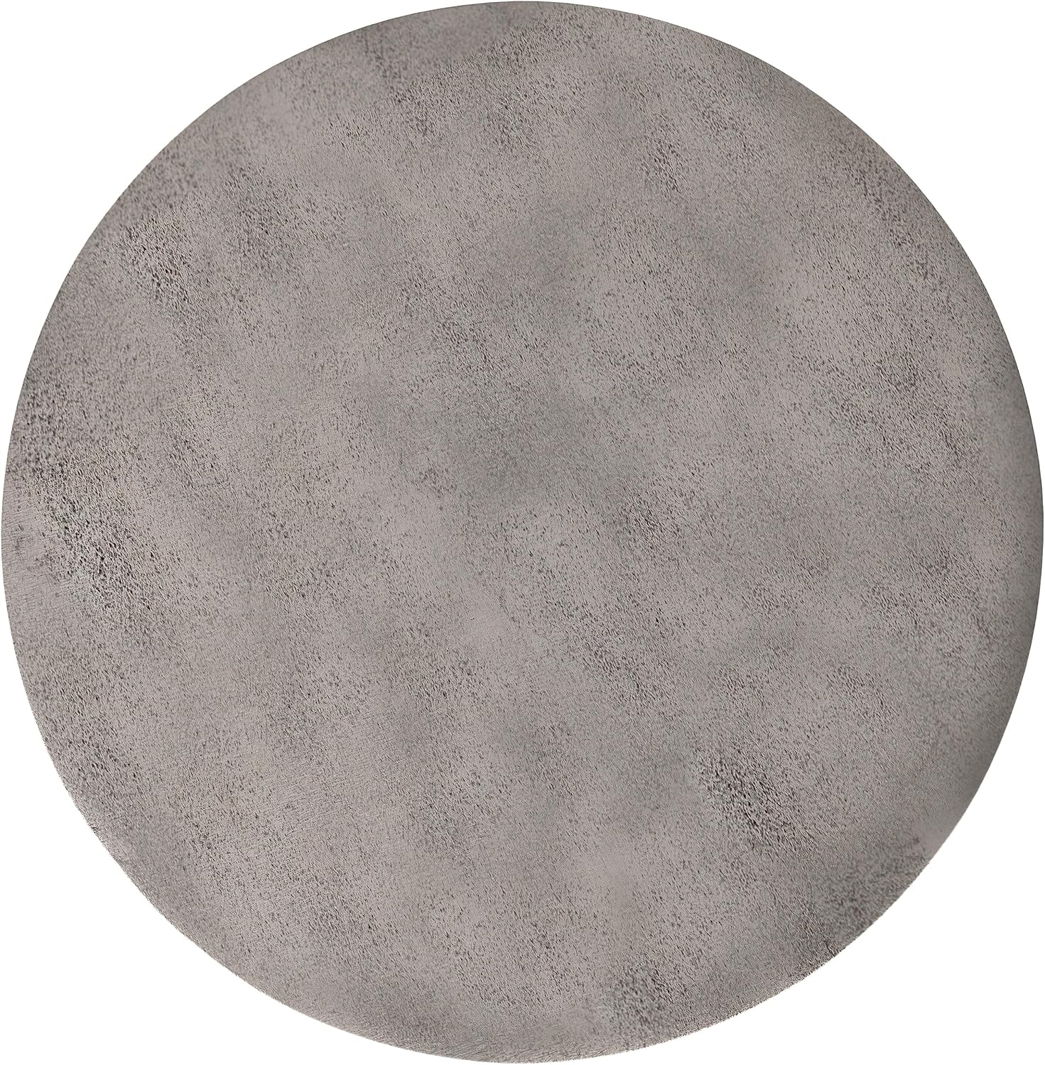 SIMPLIHOME Morris Metal Table - 17 inch Wide Cast Aluminum Round Drum Accent Table in Antique Silver, Contemporary End Table for Living Room, Bedroom, or Office with Handcrafted Design, Assembled