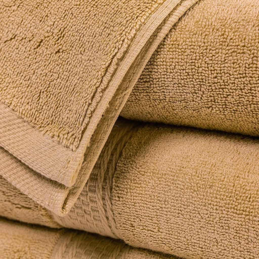 Royal Comfort World Famous 100% Bath Towel Size 24x48 at 10.5 LBS pe dz Weight ! Pack of 12 Towels. DO not Settle for Less! Towels for Pool, Gym, Spa,and Dorm. (Tan, 12)